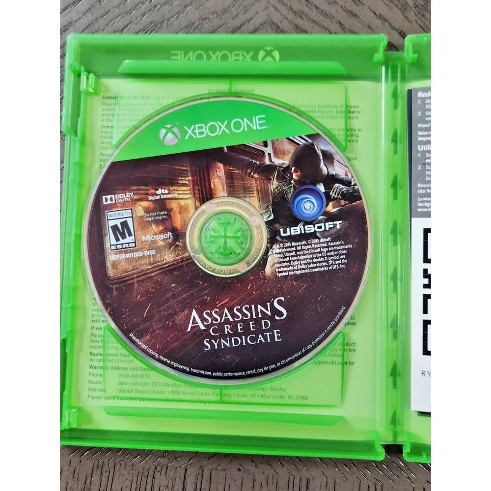 Xbox One Assassin's Creed Syndicate Limited‎ Edition Ubisoft Game Disc